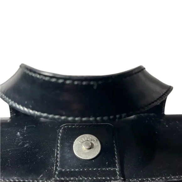 Authentic Rare Gucci Elegant black leather bag - Picture 6 of 9
